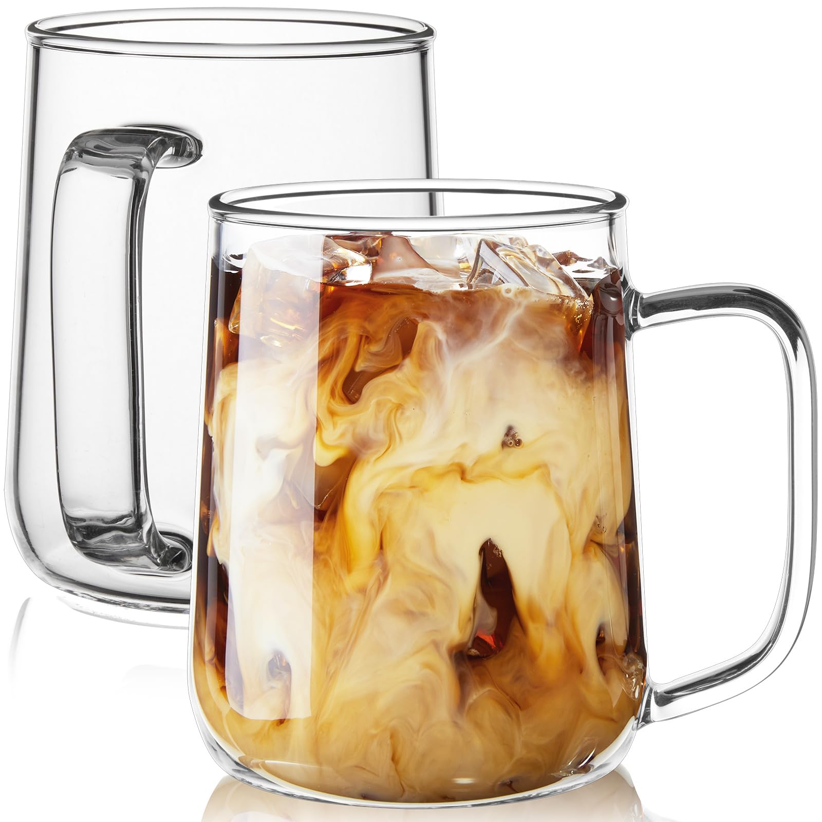 ZMZKKLL taza grande de vidrio 20 oz, ideal para café abundante.