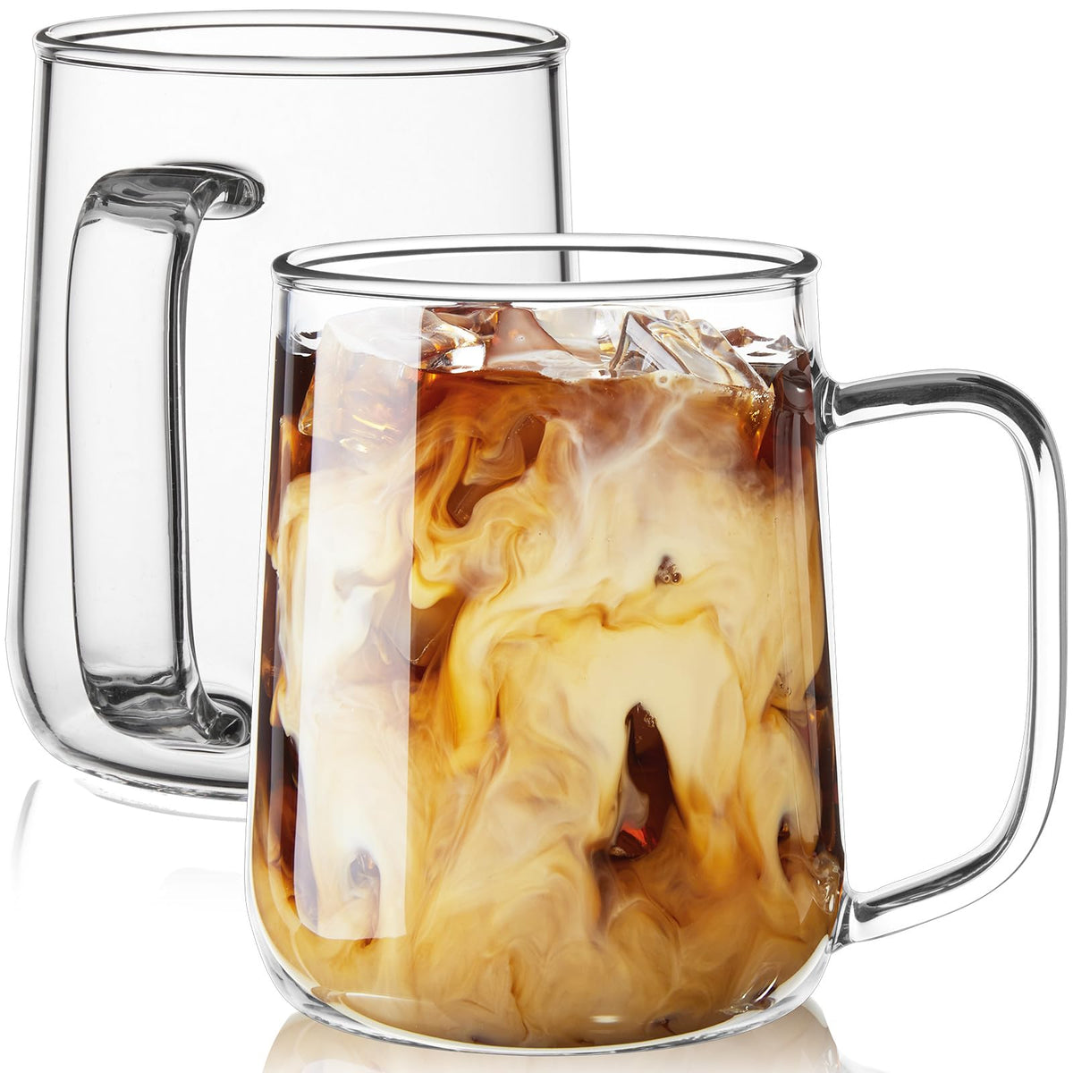 ZMZKKLL taza grande de vidrio 20 oz, ideal para café abundante.