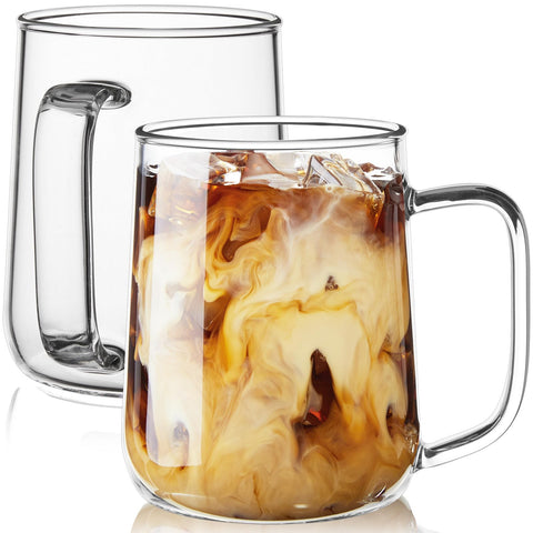 ZMZKKLL taza grande de vidrio 20 oz, ideal para café abundante.