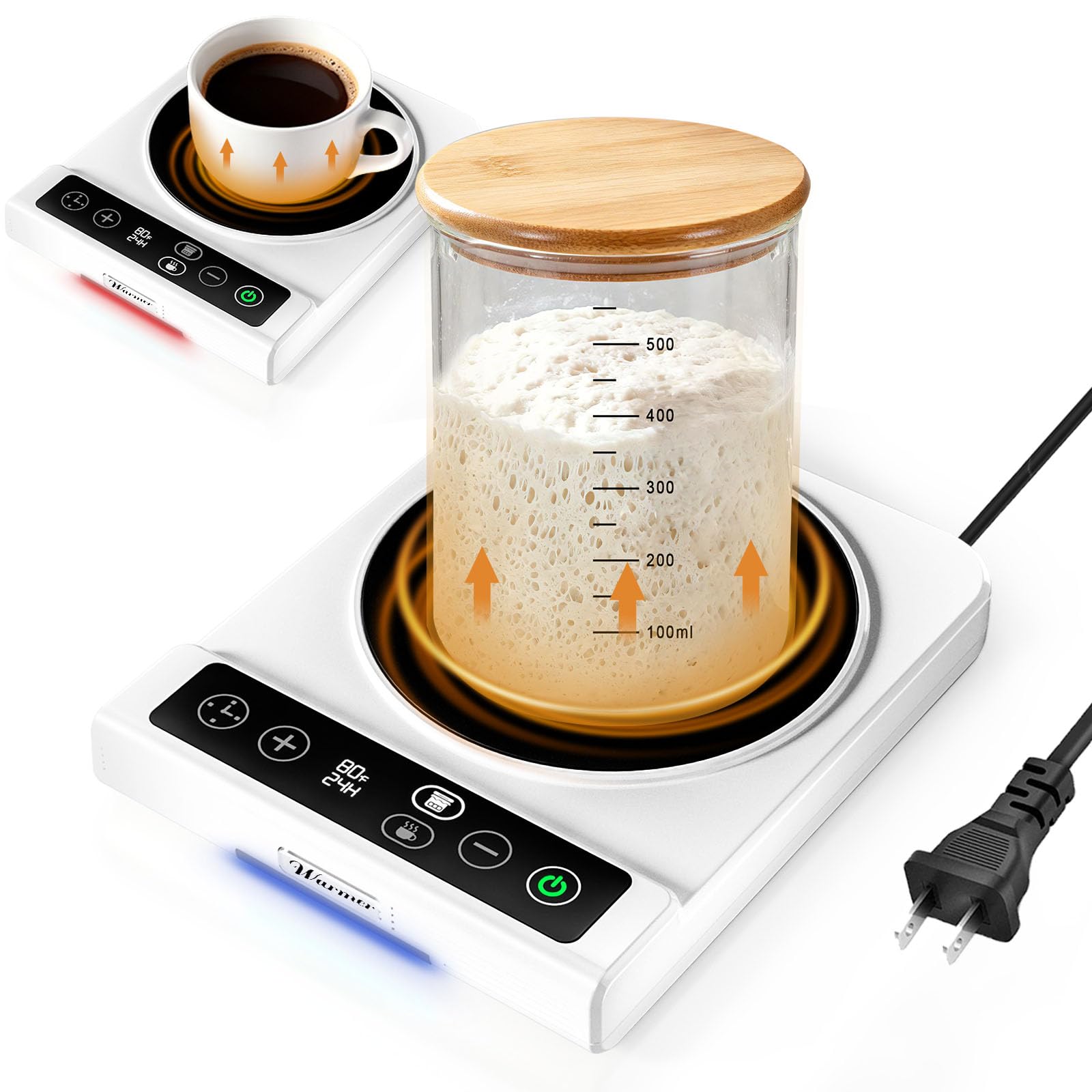 Calentador ZNJNYKJ para fermentación con panel de 4,5 pulgadas y control preciso.