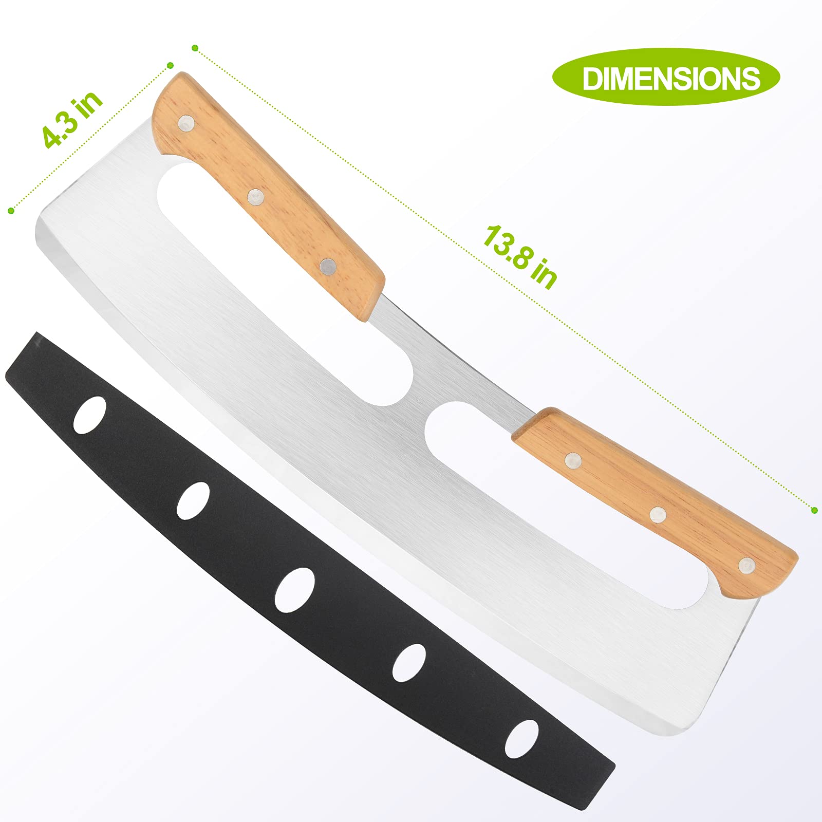 ZOCY cortador de pizza con funda protectora para guardar seguro en la cocina