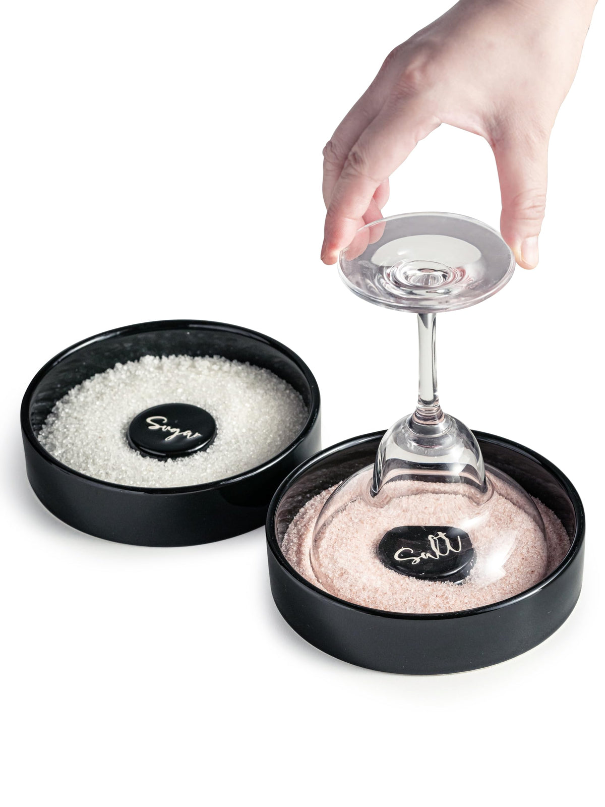 Zoeeker rasador sal ceramico para margarita, borda las copas con sal uniforme