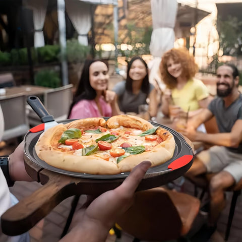ZOEHROWS bandeja de pizza multifuncional para pizzas, pasteles y sándwiches.