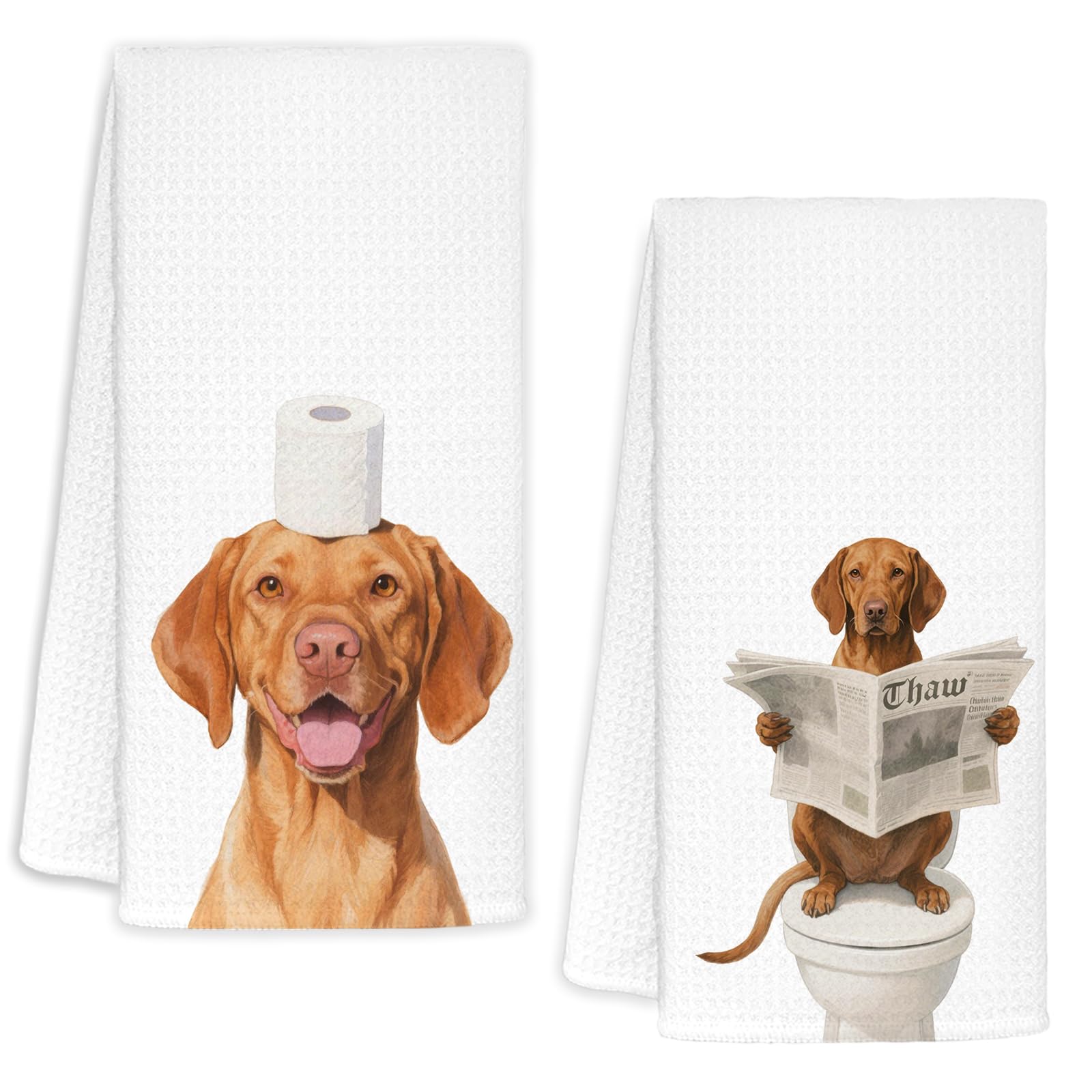 Toallas de baño ZOFGUO Vizsla, secado suave para manos