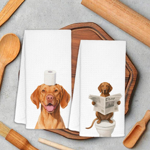 Toallas de mano ZOFGUO Vizsla, uso diario práctico
