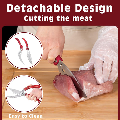 Tijeras ZOHORKB, diseño desmontable para limpieza fácil.