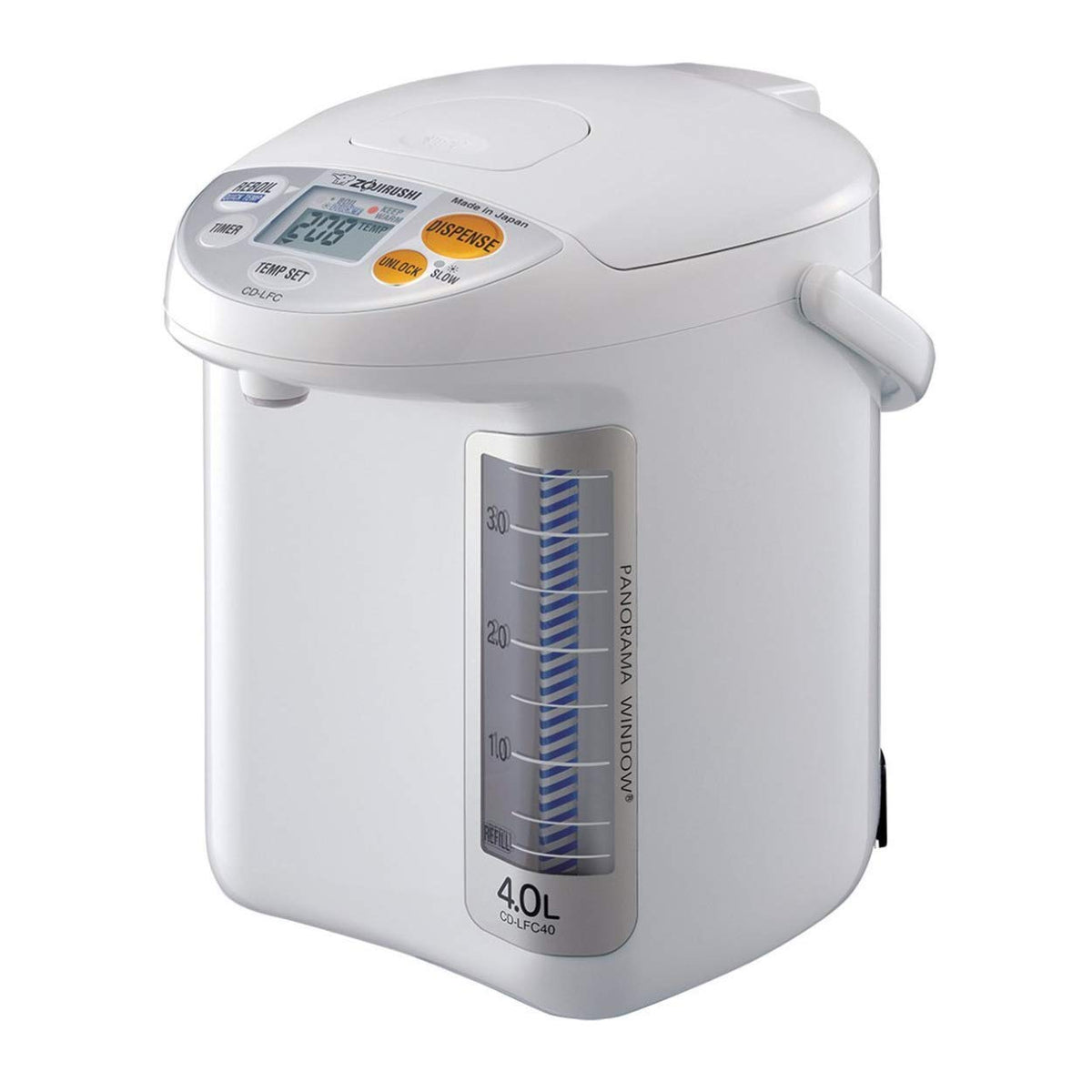 Zojirushi CD-LFC40 con ventana panorámica para ver el nivel de agua y preparar bebidas