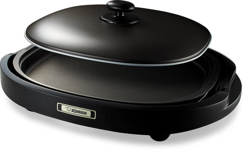 Zojirushi EA-BDC10TD Gourmet Sizzler, superficie diamante para cocción uniforme y antiadherente.