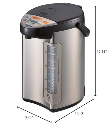 Temporizador de ahorro de energía de Zojirushi, permite programar uso eficiente.