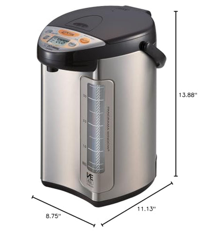 Temporizador de ahorro de energía de Zojirushi, permite programar uso eficiente.