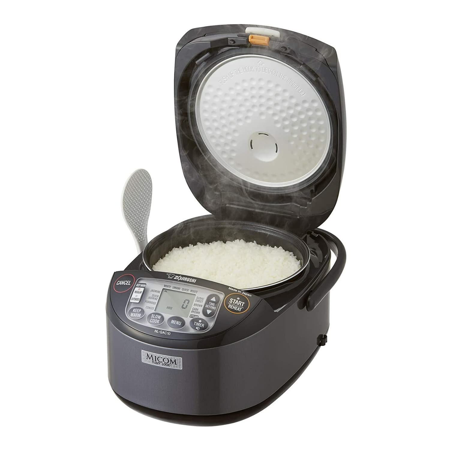 Zojirushi NL-GAC10BM, interior antiadherente para limpieza fácil y cocción homogénea