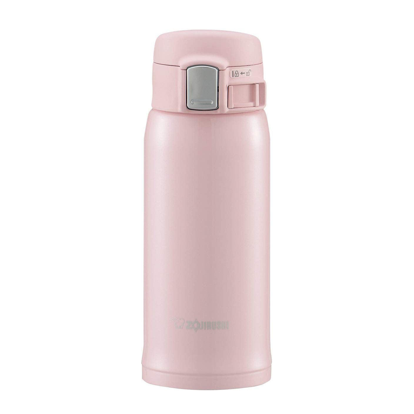 Zojirushi SM-SA36PB Pearl Pink, vista frontal ergonómica para uso diario.