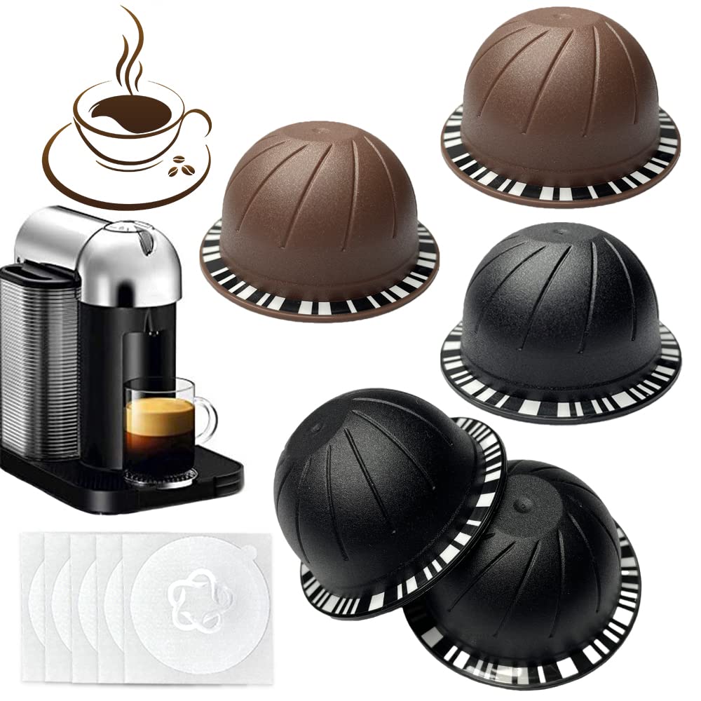 Cápsulas Zokrintz reutilizables Vertuo 230 ml para café personalizado.