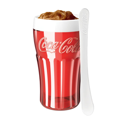 ZOKU Coca-Cola, núcleo congelador interior, ideal para bebidas heladas rápidas.