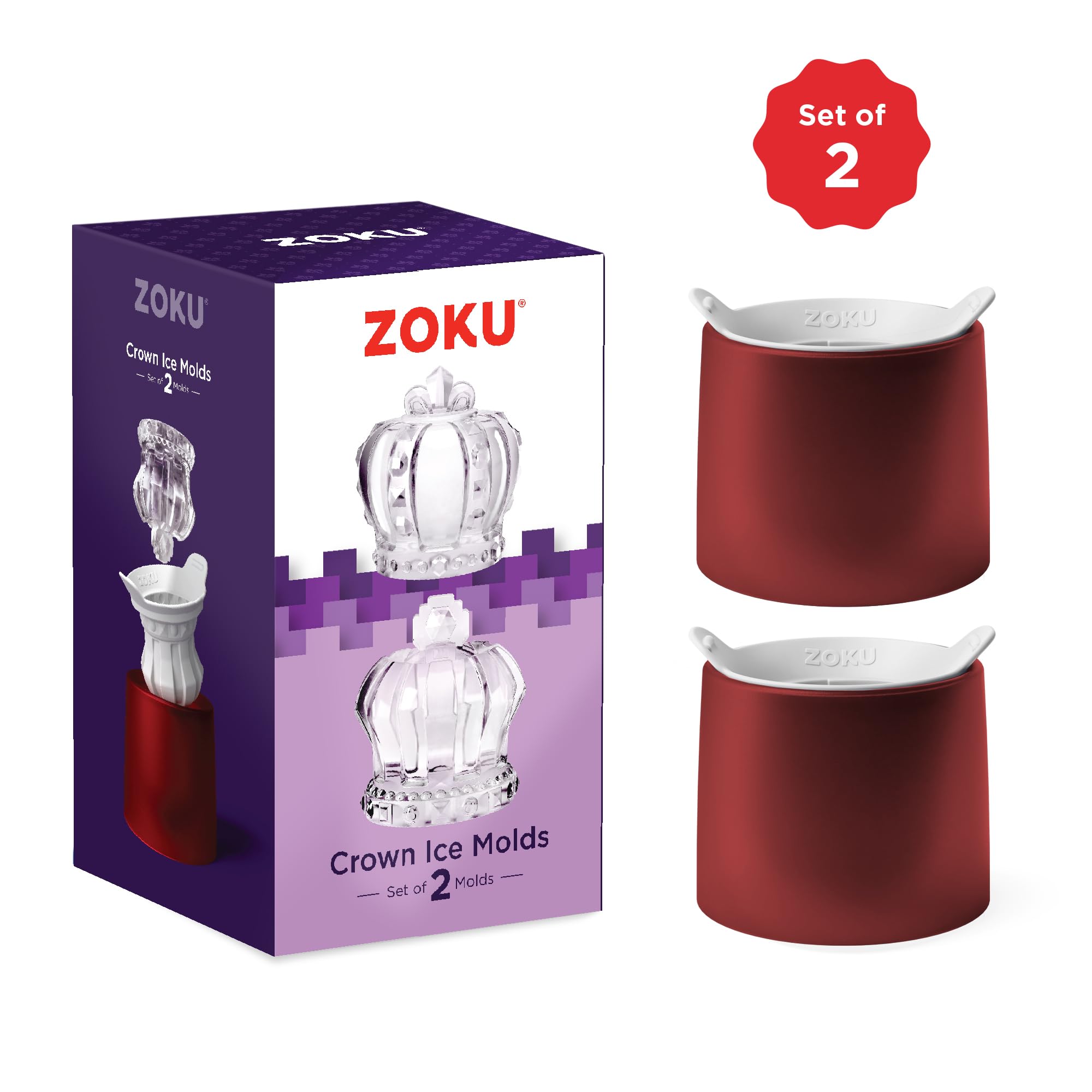 ZOKU Enfriamiento Prolongado: cubos grandes reducen la dilución.