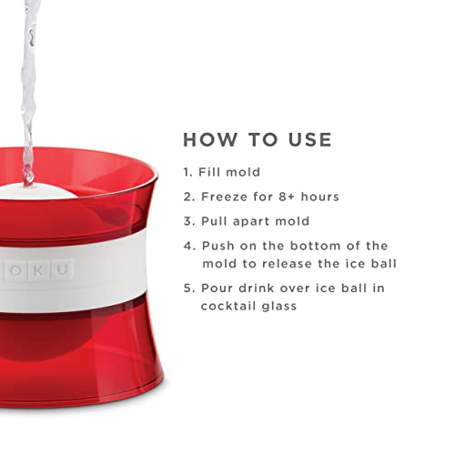 Zoku: esferas de hielo apilables que optimizan espacio en el congelador.