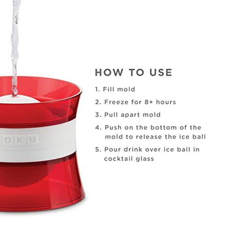 Zoku: esferas de hielo apilables que optimizan espacio en el congelador.