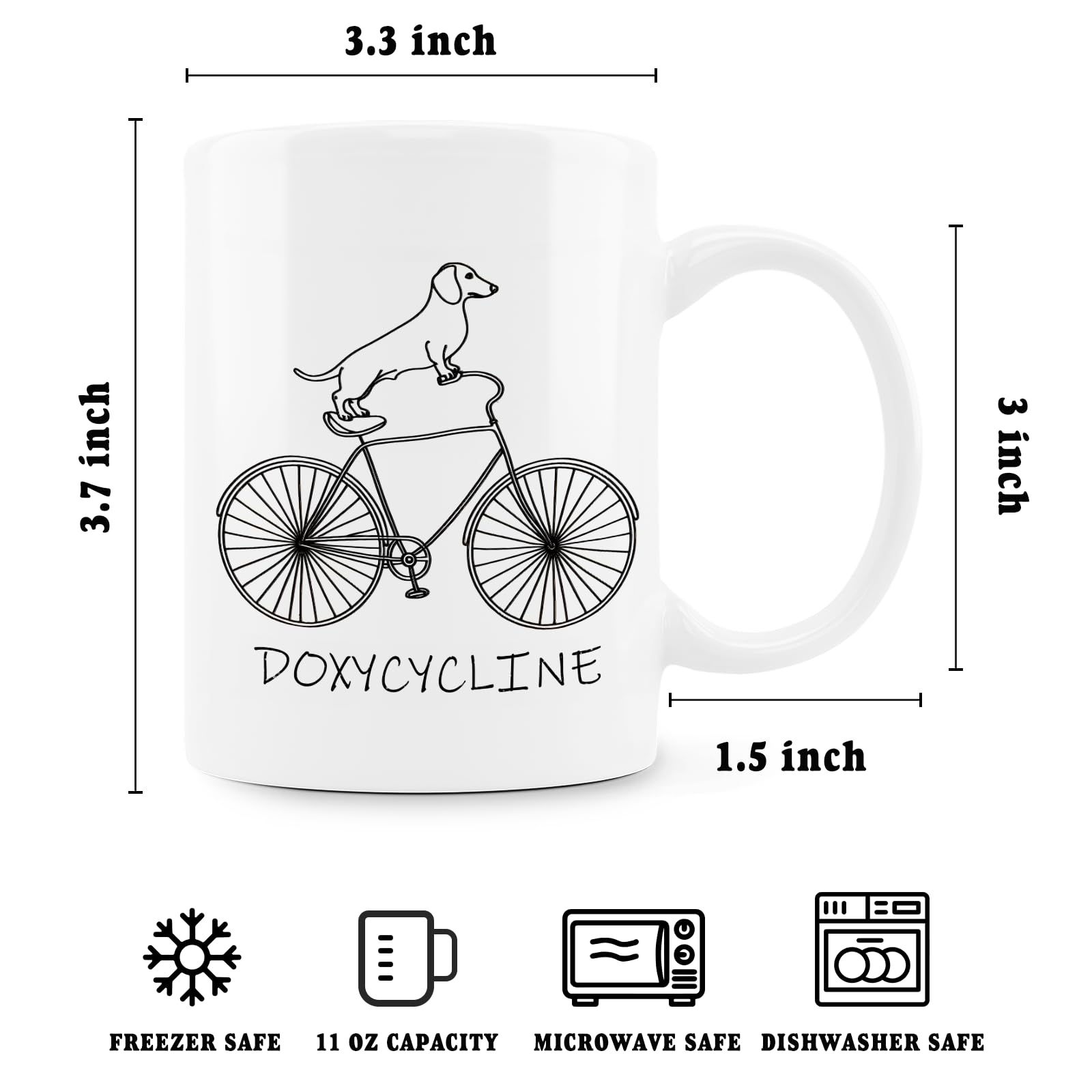 Taza Zomhix con diseño veterinario, ideal como regalo.
