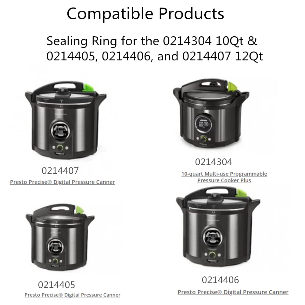 ZonaFly compatible con Presto 10qt y 12qt, ajuste seguro.