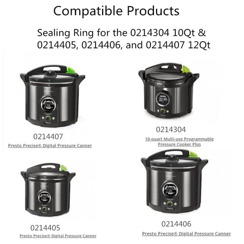 ZonaFly compatible con Presto 10qt y 12qt, ajuste seguro.