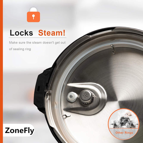ZonaFly junta de sellado compatible con modelos 0214304-0214407 para Presto.