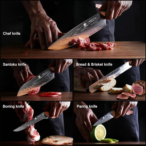 Cuchillo-damasco-67-capas Zongchuan, durabilidad y filo duradero