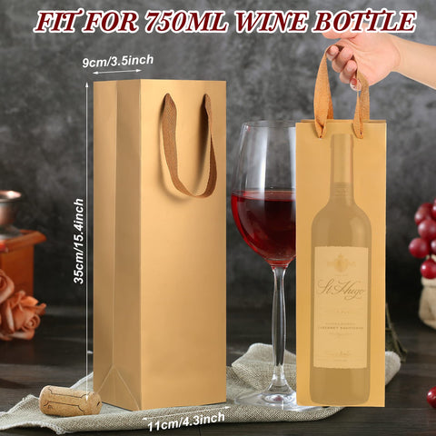 Bolsas para botella Zonon con refuerzo inferior y superficie resistente al agua.