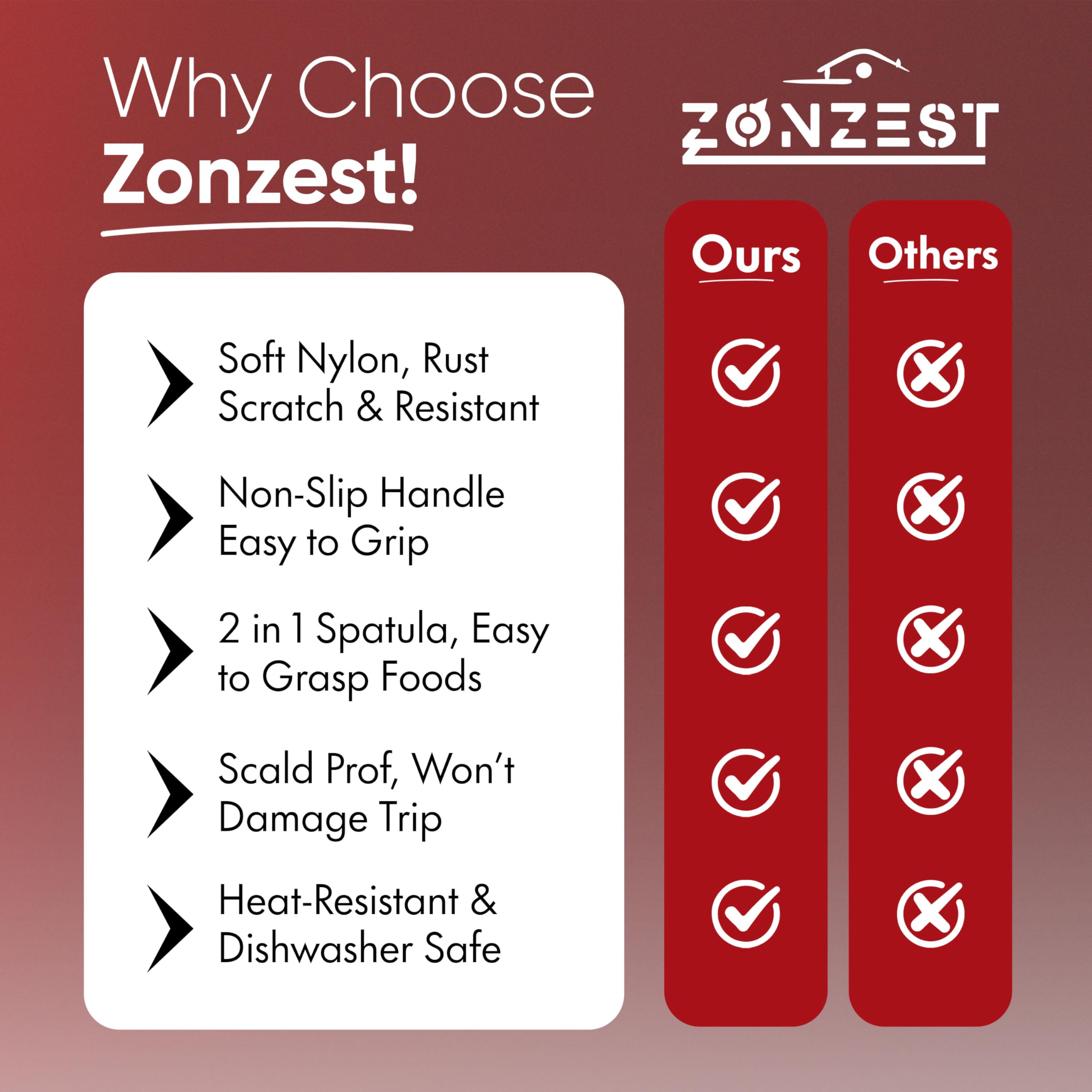 ZONZEST resistente al calor y apto para lavavajillas, limpieza sin esfuerzo.