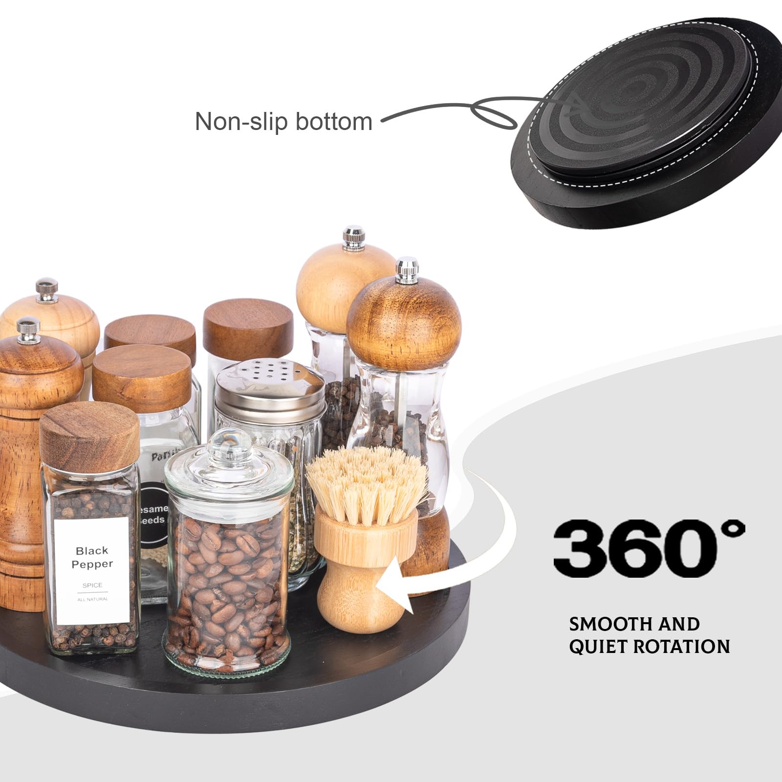 Zoocatia Lazy Susan en baño para cosméticos y productos de cuidado