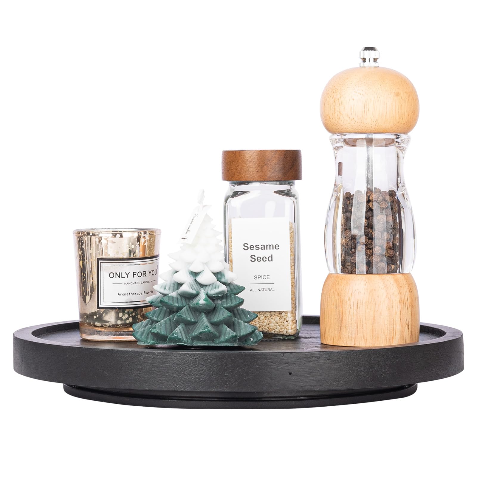 Mesa de café con Zoocatia Lazy Susan, toque decorativo práctico