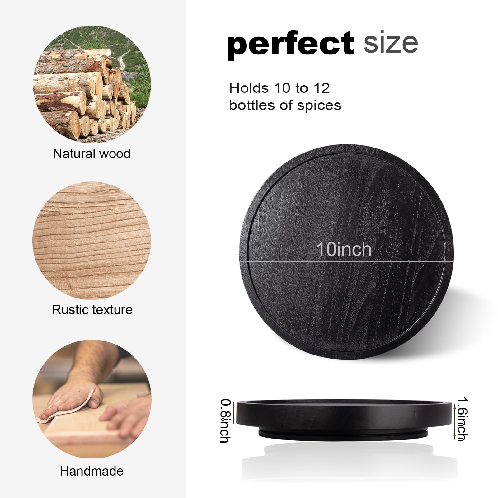 Giro 360 grados Zoocatia Lazy Susan, movimiento suave y estable
