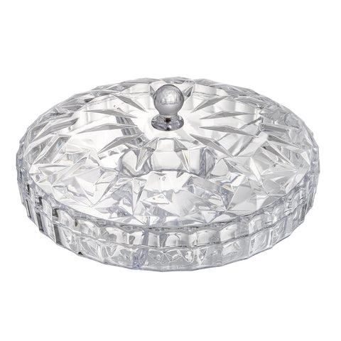 Bandeja ZOOFOX de aperitivos con diseño diamante transparente, aporta estilo a la mesa