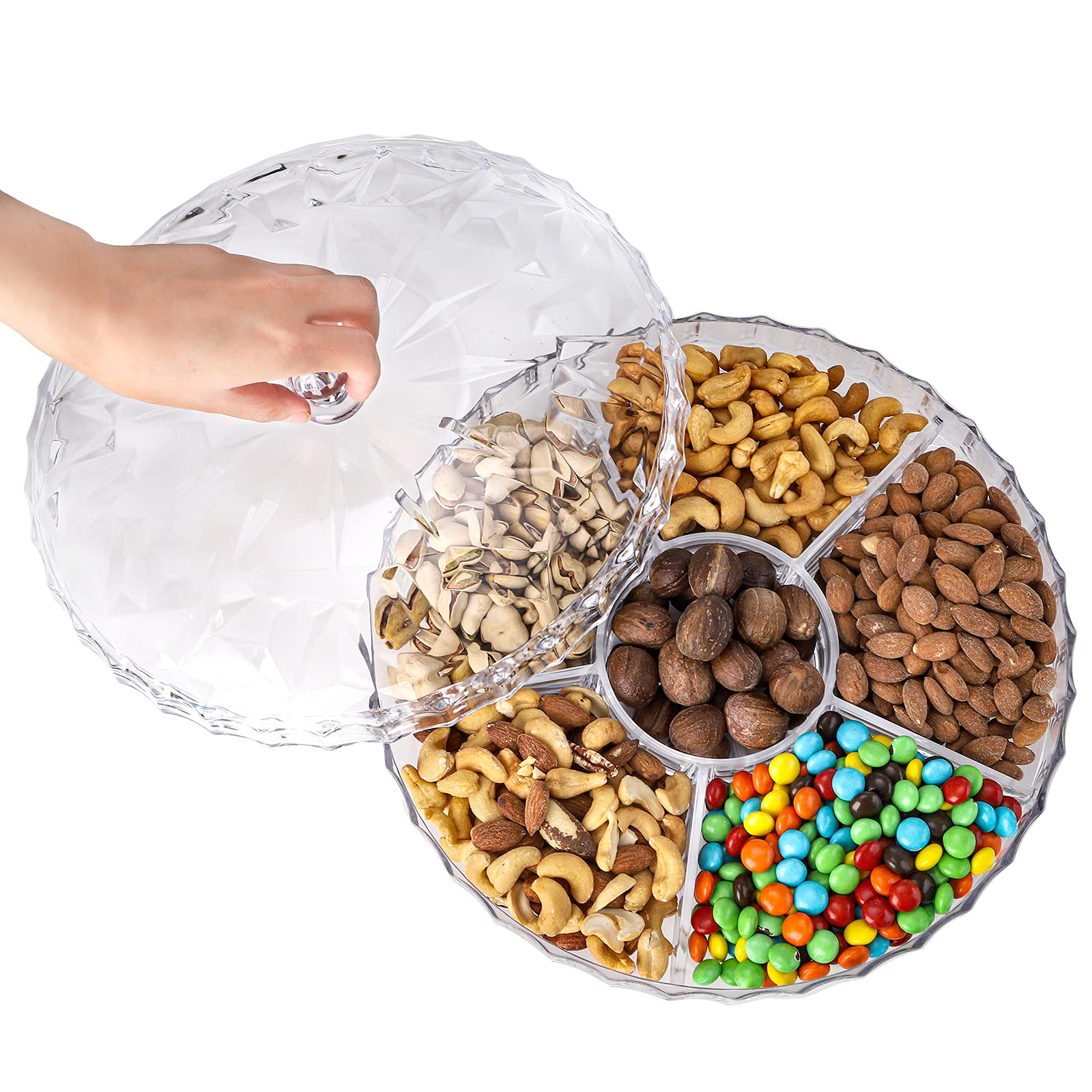 Bandeja ZOOFOX para servir frutos, nueces y dulces, perfecta para fiestas