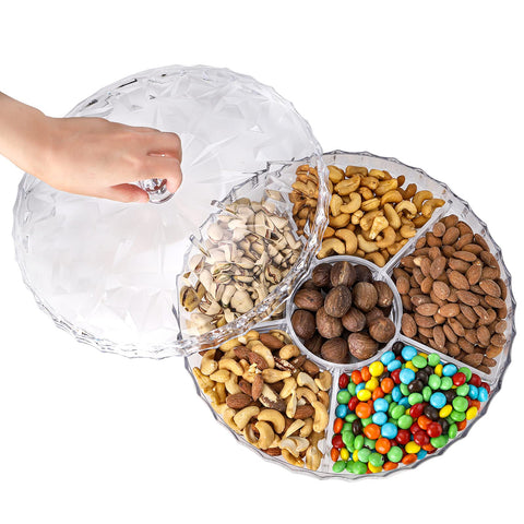 Bandeja ZOOFOX para servir frutos, nueces y dulces, perfecta para fiestas