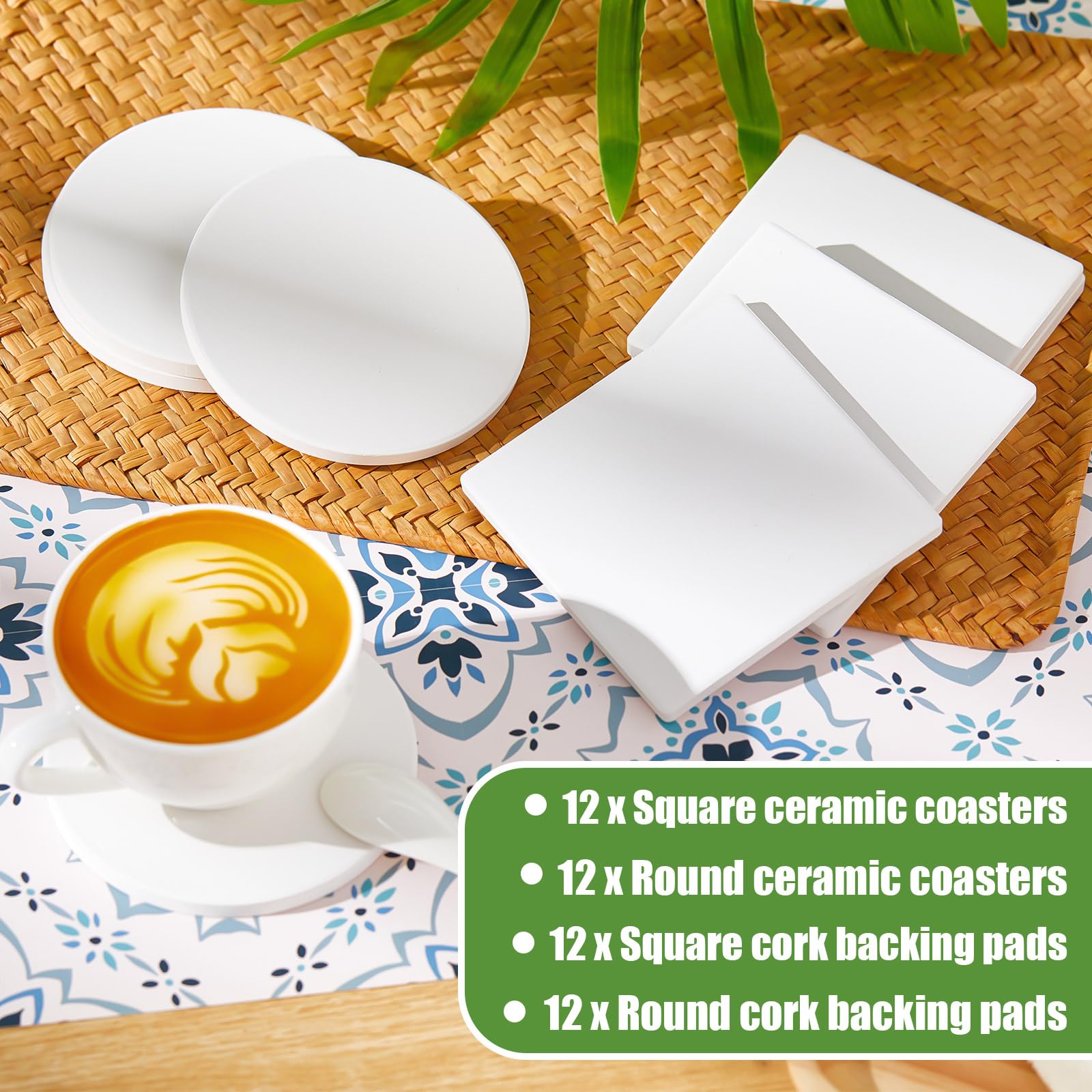 Zopeal set de posavasos para proyectos creativos y bebidas
