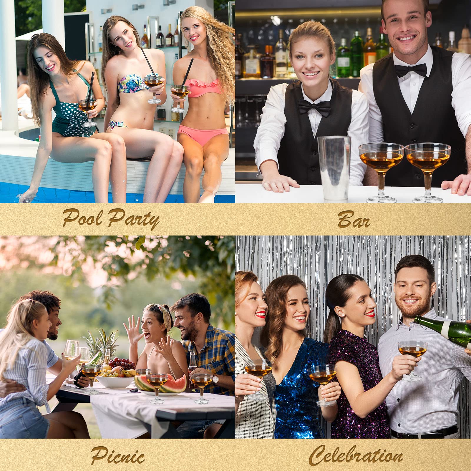 Copas champán Zopeal para bodas y fiestas