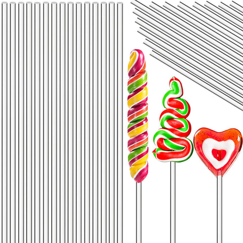 Zopeal palitos acrílicos para piruletas, paquete de 200, decoración de postres.