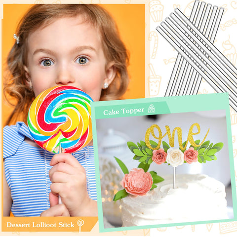 Zopeal palitos para cupcakes, decoraciones con acrílico claro.