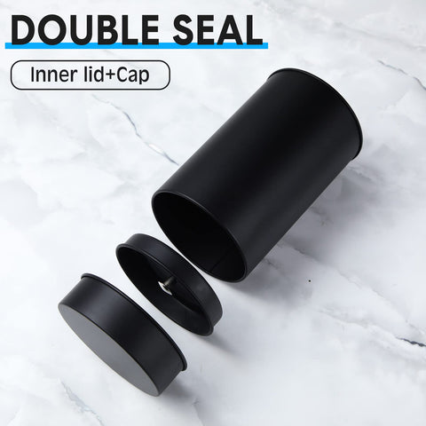 Lata Zopeal con tapa interior y exterior para protección contra luz y humedad.
