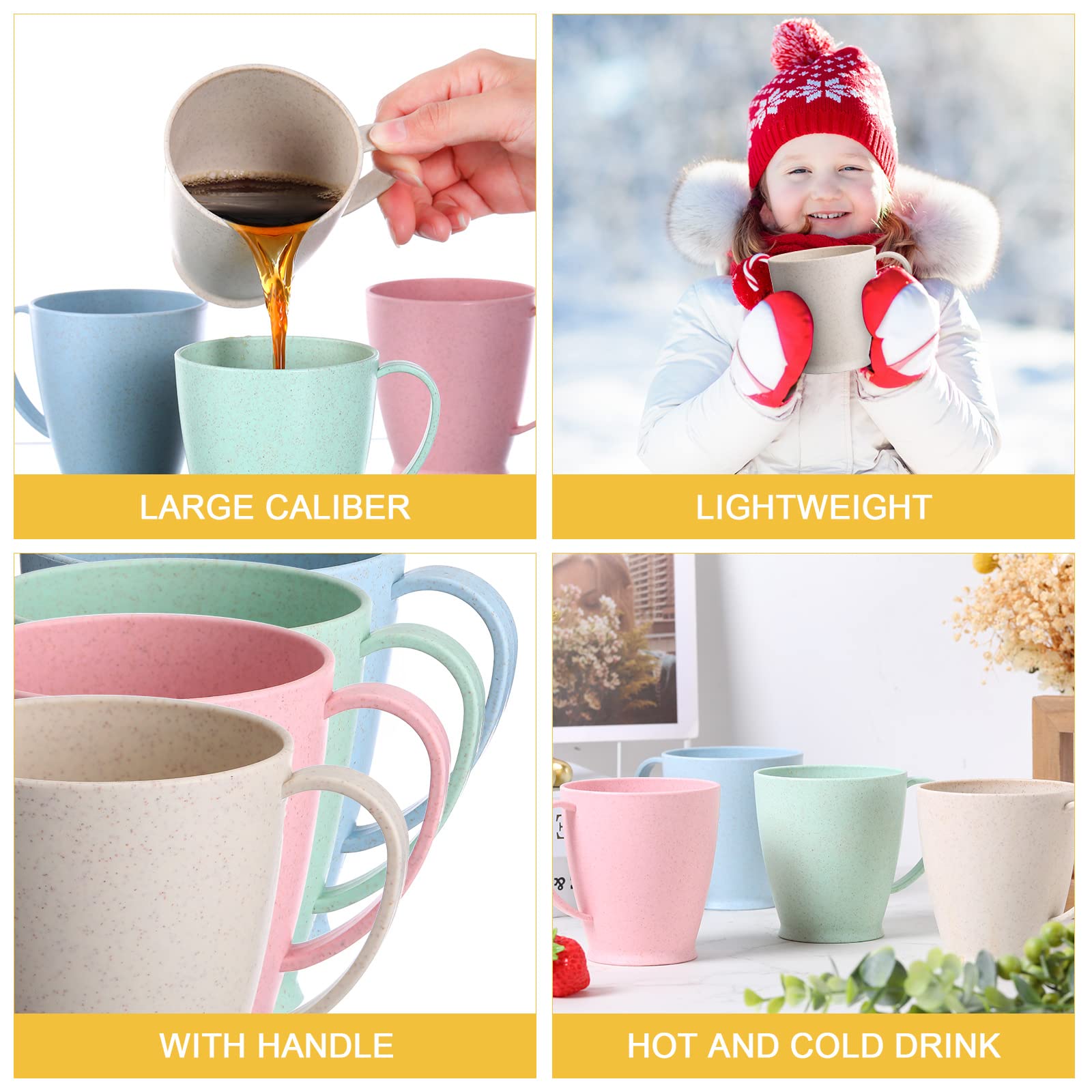 Taza Zopeal beige nordico con asa, ideal para oficina o casa