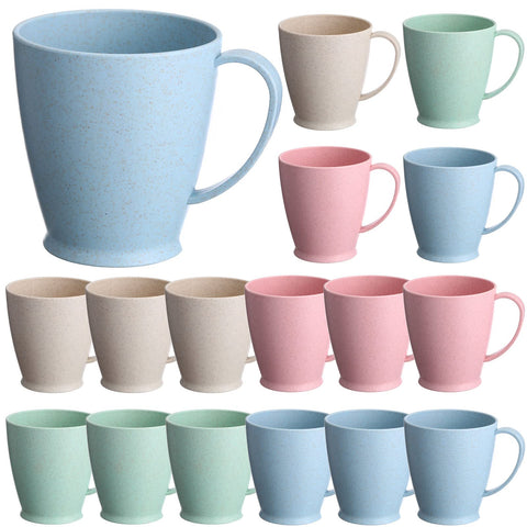 Taza Zopeal rosa nordico con asa, 10 oz, ideal para té o café