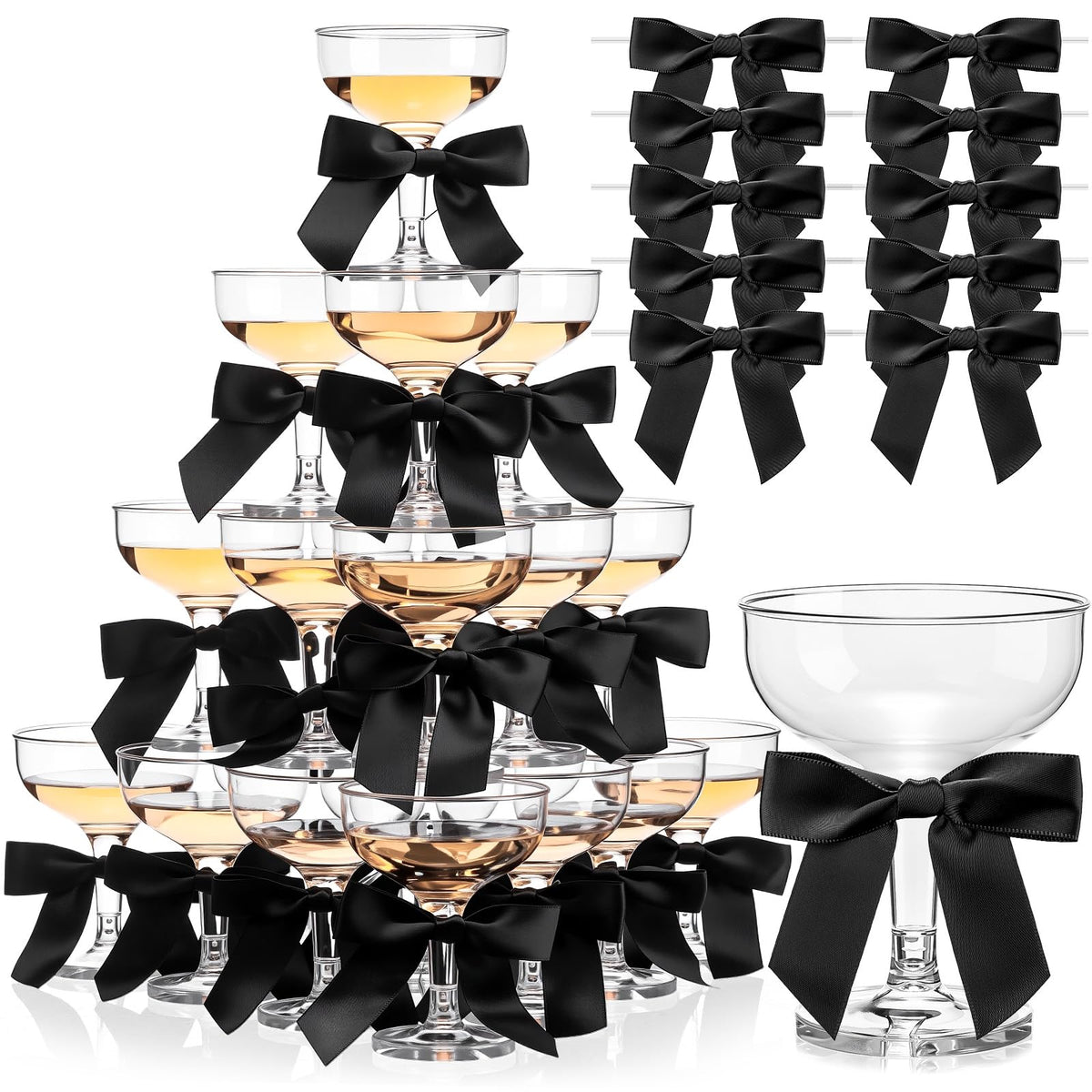 Zopeal torre-champan copa 50, ideal para torres elegantes en eventos