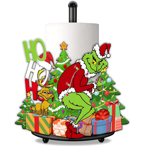 Sujeción de papel toalla zorazelda monstruo verde navidad para cocina ordenada.