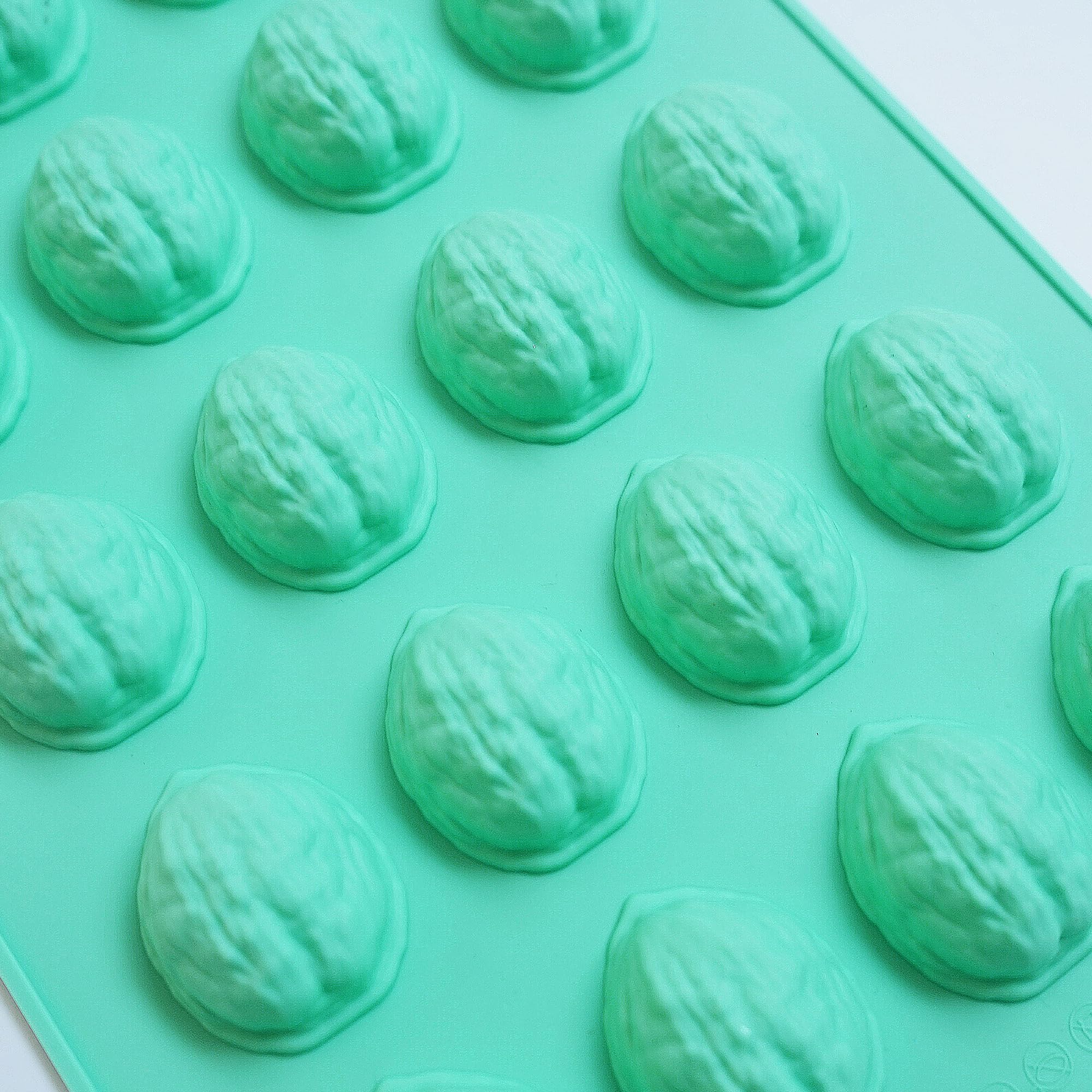 Zorazio molde de nuez silicona con textura detallada para galletas realistas