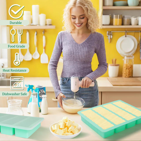 Cubos de mantequilla perfectamente proporcionados para tus recetas