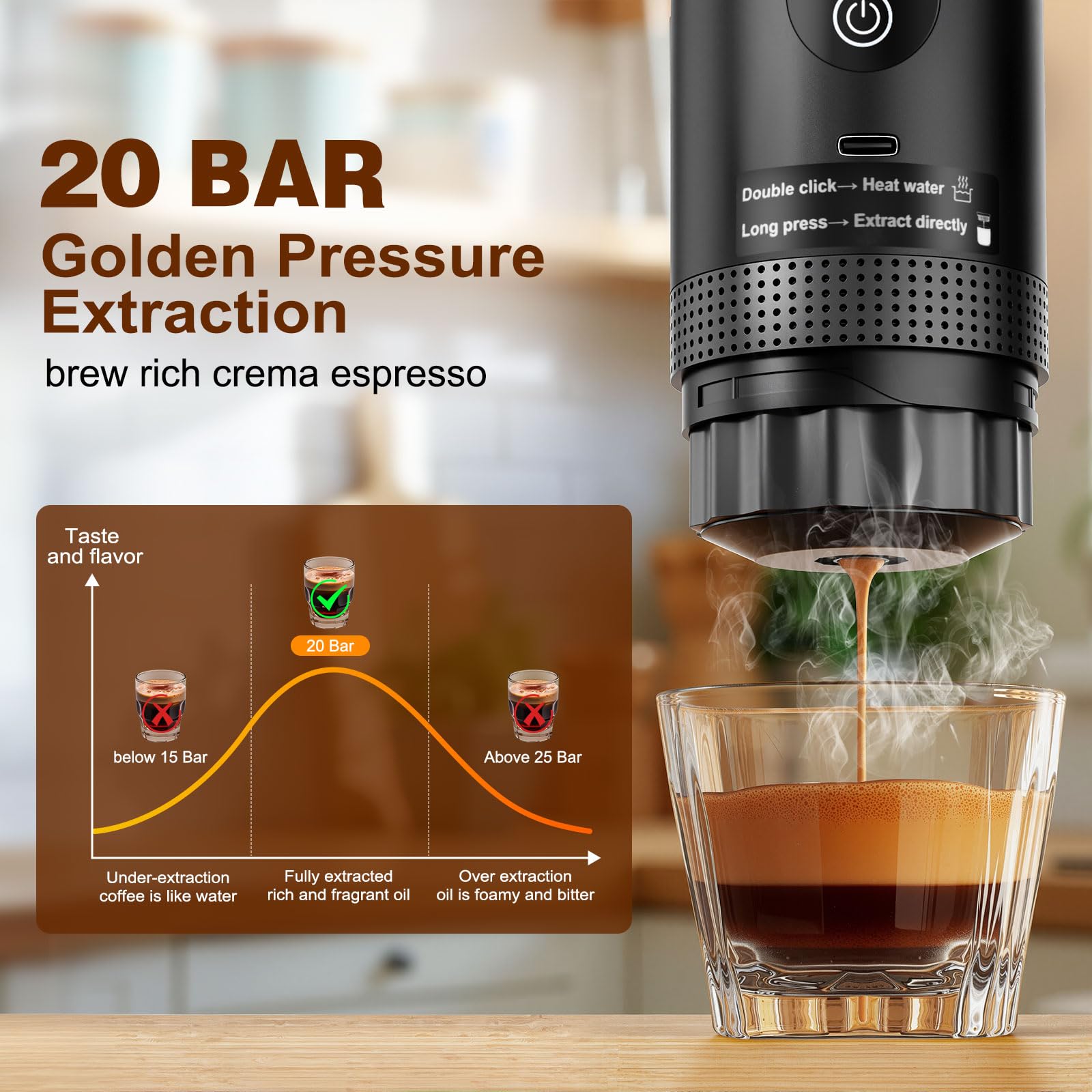 Cafetera Zordin 3 en 1 admite café molido y pods NS/DG.
