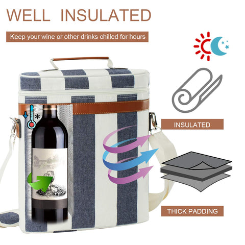 ZORMY aislamiento maxcold mantiene el vino frío por más tiempo durante actividades al aire libre.
