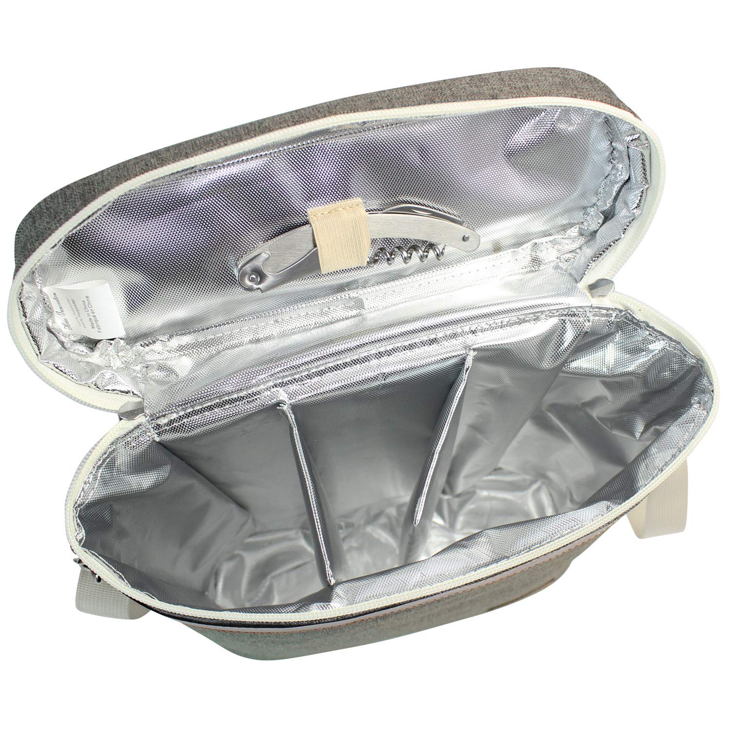 zormy-tote-vino-dimensiones-11x4x13, caben tres botellas o dos grandes