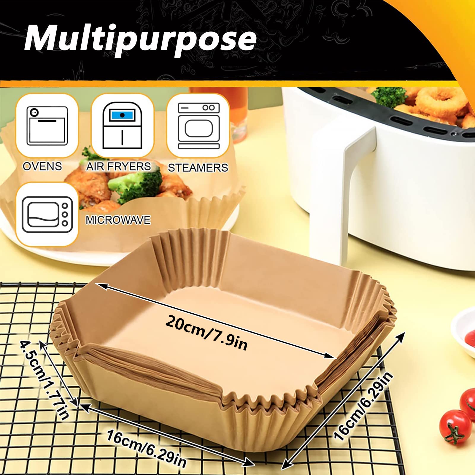 ZOWVAAM Ninja Crispi Pro AS101, uso multipropósito en microondas y horno.