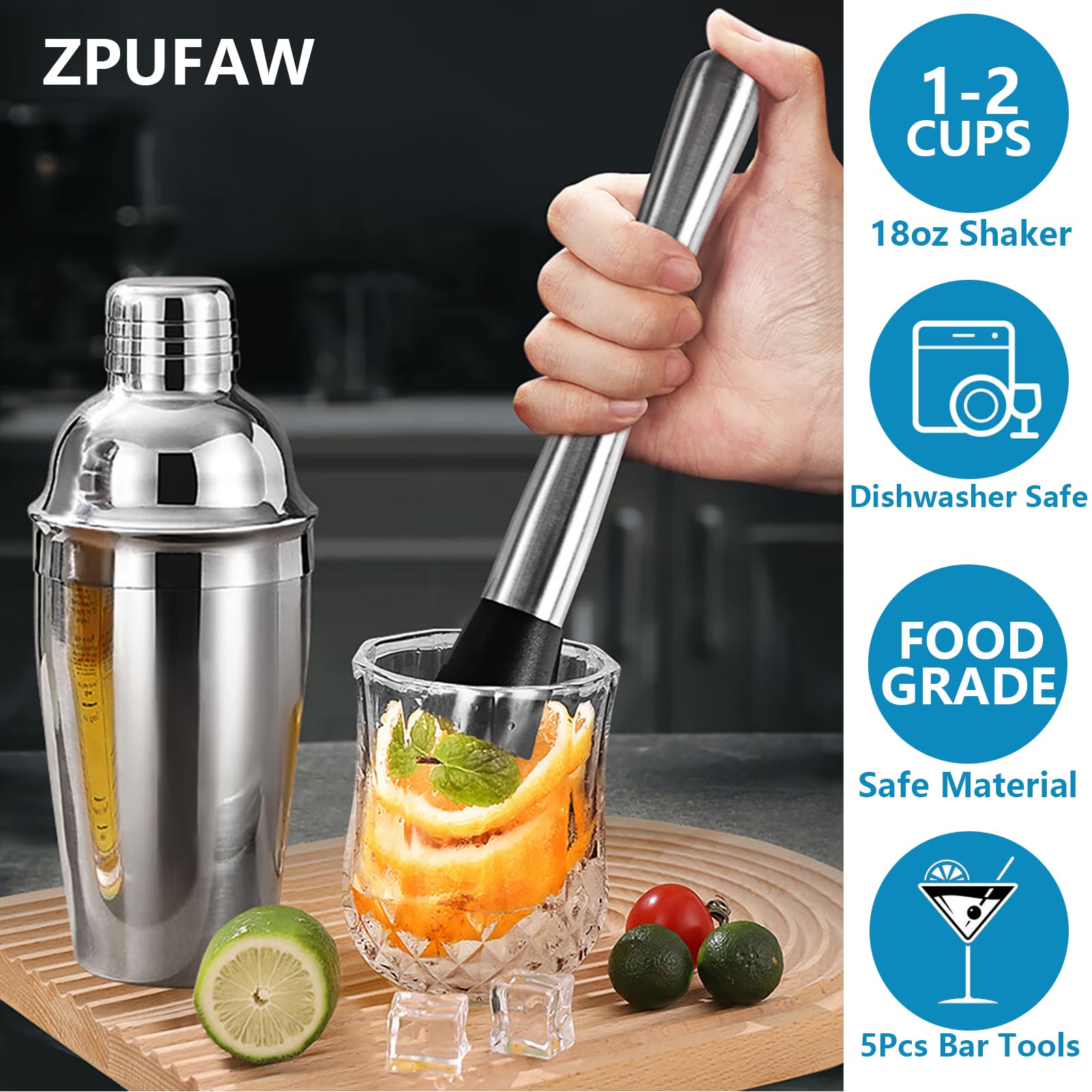 ZPFUAW colador de coctel para filtrado suave